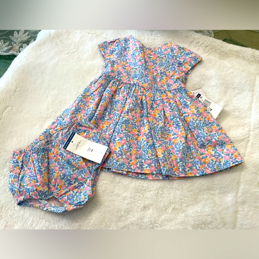 Ralph Lauren Baby girl 2 peice summer outfit